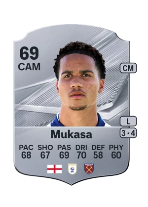 Mukasa - 69 - Rare EA FC 27 card