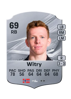 Witry - 69 - Rare EA FC 27 card