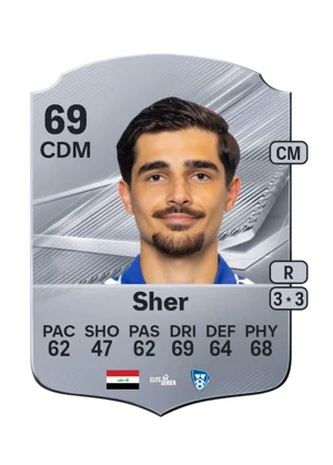 Sher - 69 - Rare EA FC 27 card