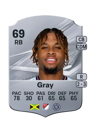 Gray - 69 - Rare EA FC 27 card
