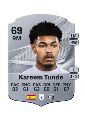 Kareem Tunde - 69 - Rare EA FC 27 card