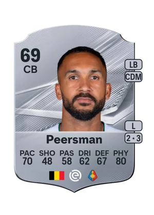 Peersman - 69 - Rare EA FC 27 card