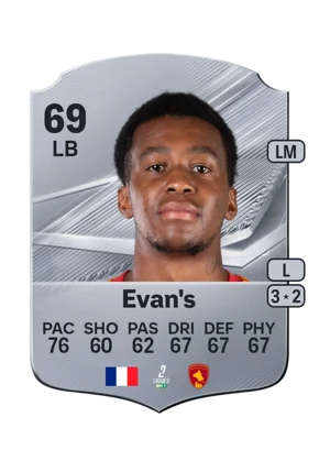 Evan's - 69 - Rare EA FC 27 card