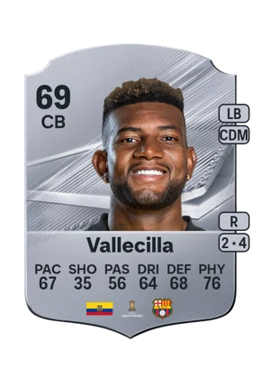 Vallecilla - 69 - Rare EA FC 27 card