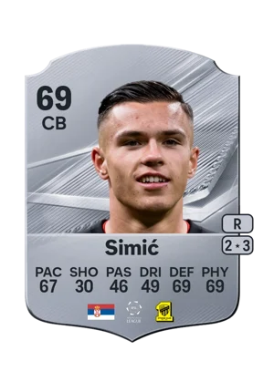 Simić - 69 - Rare EA FC 27 card