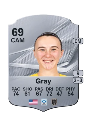 Gray - 69 - Rare EA FC 27 card
