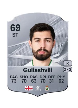 Guliashvili - 69 - Rare EA FC 27 card