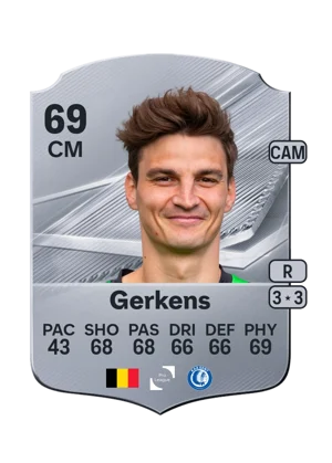 Gerkens - 69 - Rare EA FC 27 card