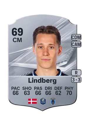 Lindberg - 69 - Rare EA FC 27 card
