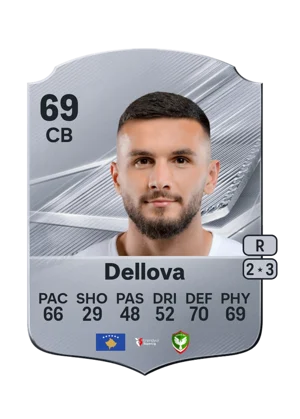 Dellova - 69 - Rare EA FC 27 card