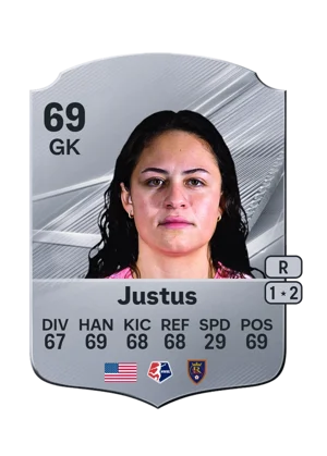 Justus - 69 - Rare EA FC 27 card