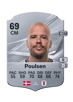 Poulsen - 69 - Rare EA FC 27 card