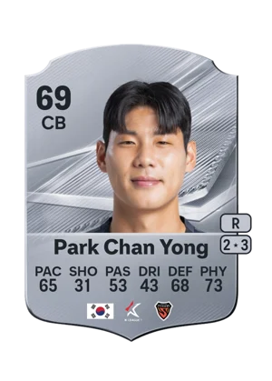 Park Chan Yong - 69 - Rare EA FC 27 card