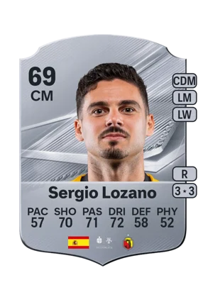 Sergio Lozano - 69 - Rare EA FC 27 card