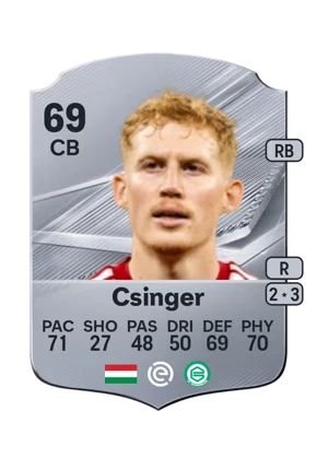 Csinger - 69 - Rare EA FC 27 card