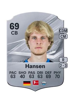 Hansen - 69 - Rare EA FC 27 card