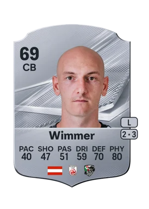 Wimmer - 69 - Rare EA FC 27 card