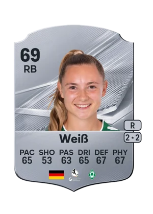 Weiß - 69 - Rare EA FC 27 card