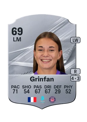 Grinfan - 69 - Rare EA FC 27 card