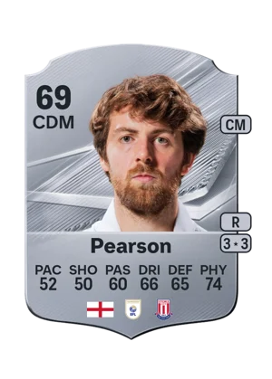 Pearson - 69 - Rare EA FC 27 card