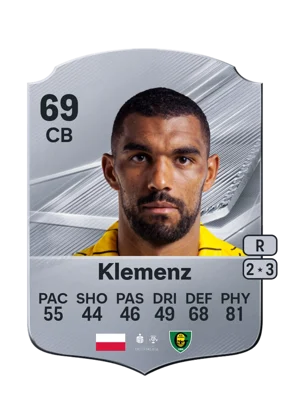 Klemenz - 69 - Rare EA FC 27 card