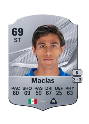 Macías - 69 - Rare EA FC 27 card