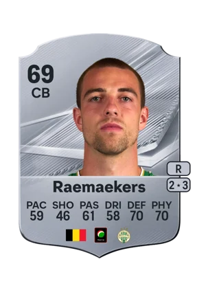 Raemaekers - 69 - Rare EA FC 27 card