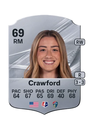 Crawford - 69 - Rare EA FC 27 card