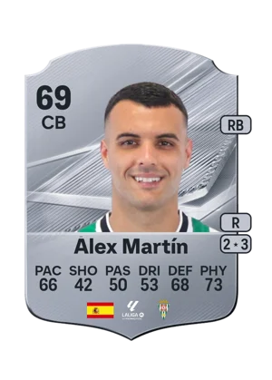 Álex Martín - 69 - Rare EA FC 27 card