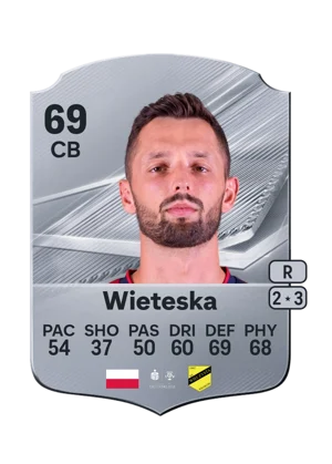 Wieteska - 69 - Rare EA FC 27 card