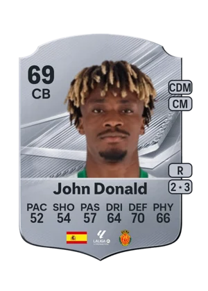 John Donald - 69 - Rare EA FC 27 card