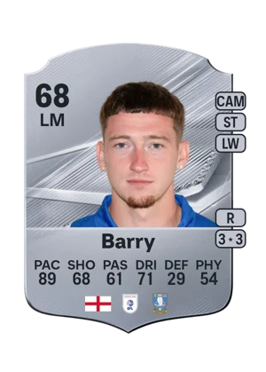 Barry - 68 - Rare EA FC 27 card