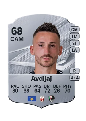 Avdijaj - 68 - Rare EA FC 27 card