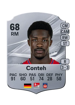 Conteh - 68 - Rare EA FC 27 card