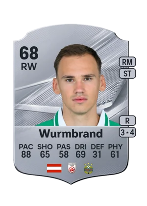 Wurmbrand - 68 - Rare EA FC 27 card