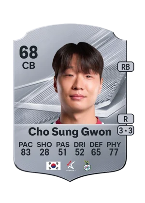 Cho Sung Gwon - 68 - Rare EA FC 27 card