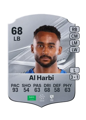 Al Harbi - 68 - Rare EA FC 27 card