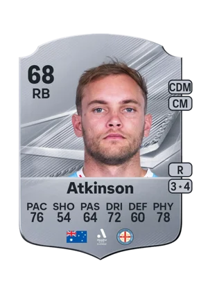 Atkinson - 68 - Rare EA FC 27 card