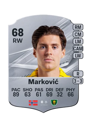 Marković - 68 - Rare EA FC 27 card