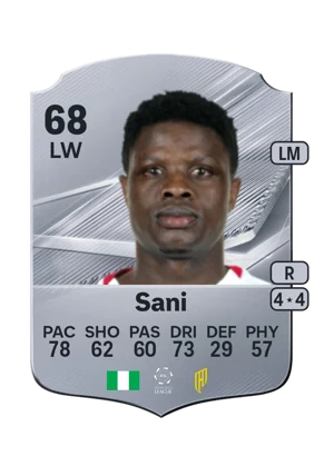 Sani - 68 - Rare EA FC 27 card