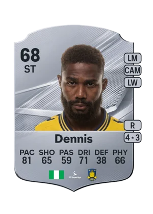 Dennis - 68 - Rare EA FC 27 card