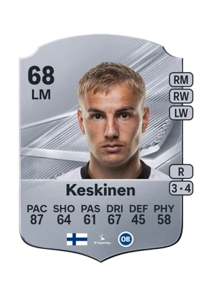 Keskinen - 68 - Rare EA FC 27 card