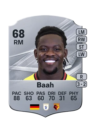 Baah - 68 - Rare EA FC 27 card
