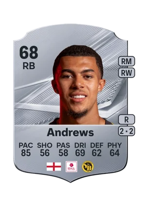Andrews - 68 - Rare EA FC 27 card