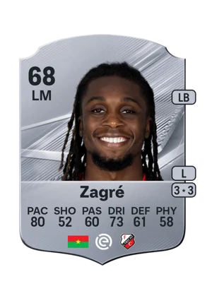 Zagré - 68 - Rare EA FC 27 card