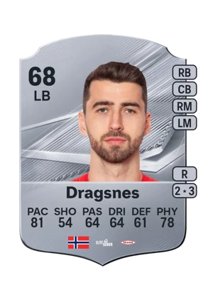 Dragsnes - 68 - Rare EA FC 27 card