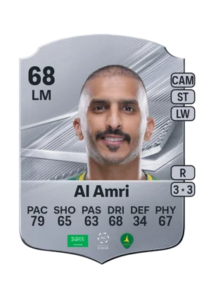 Al Amri - 68 - Rare EA FC 27 card