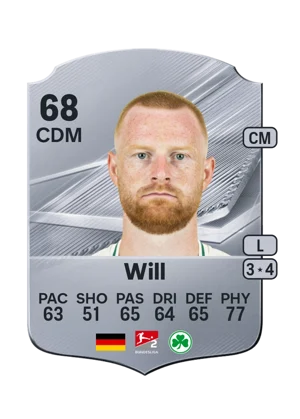 Will - 68 - Rare EA FC 27 card