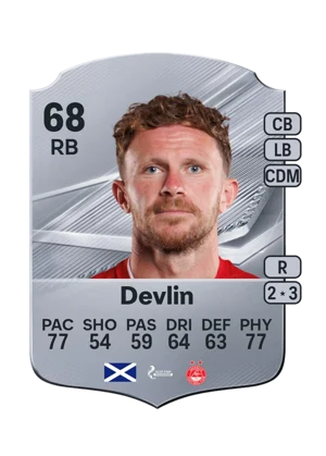Devlin - 68 - Rare EA FC 27 card