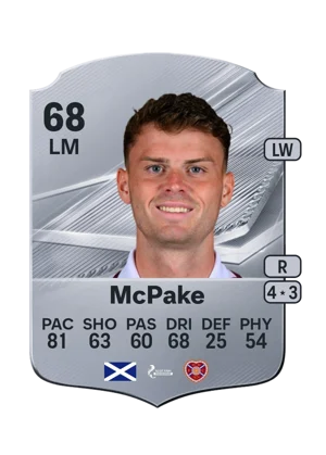 McPake - 68 - Rare EA FC 27 card